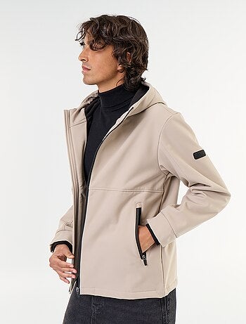 Blouson à capuche néoprène doublé micro-polaire