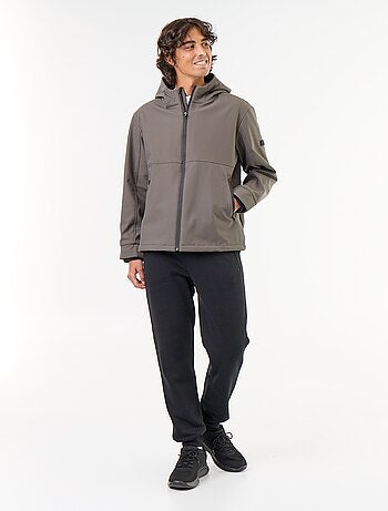 Blouson à capuche néoprène doublé micro-polaire