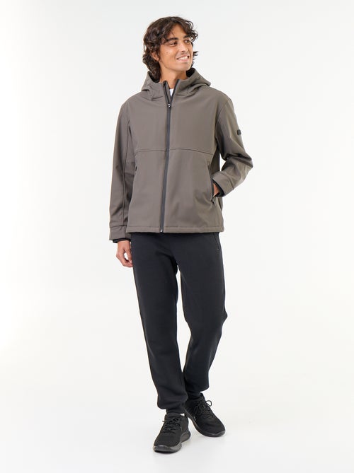 Blouson à capuche néoprène doublé micro-polaire - Kiabi Blouson à capuche néoprène doublé micro-polaire - Kiabi