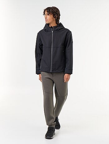 Blouson à capuche néoprène doublé micro-polaire