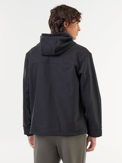 Blouson à capuche néoprène doublé micro-polaire - Kiabi
