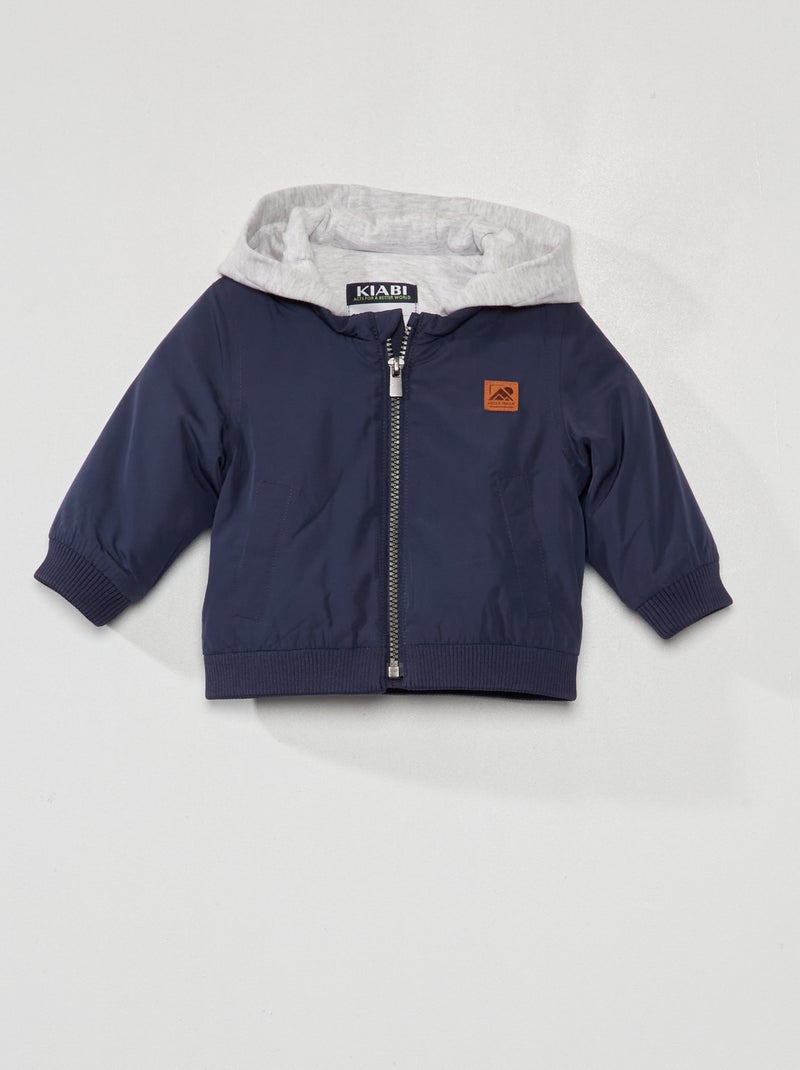 Blouson à capuche Noir - Kiabi