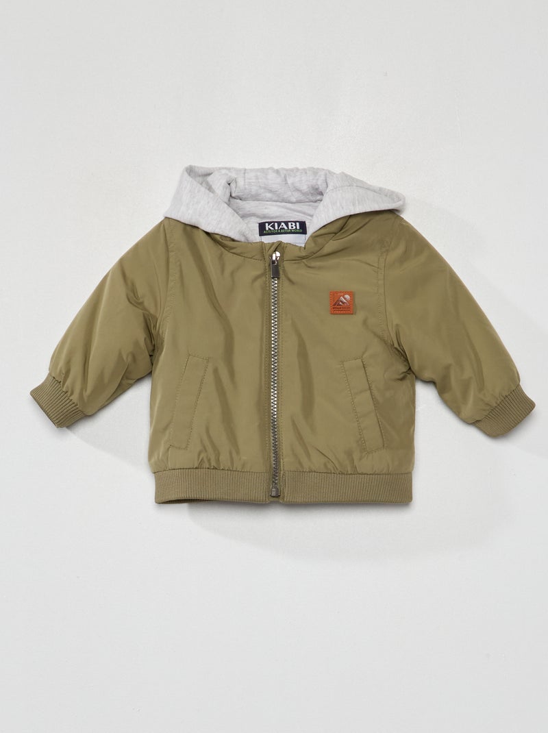 Blouson à capuche Vert - Kiabi