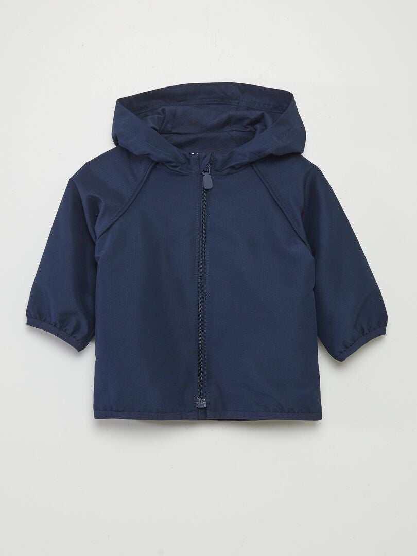 Blouson à capuche zippé Bleu marine - Kiabi