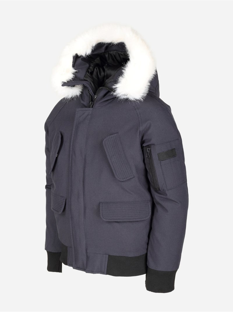 Blouson à fausse fourrure - paragoose Gris - Kiabi