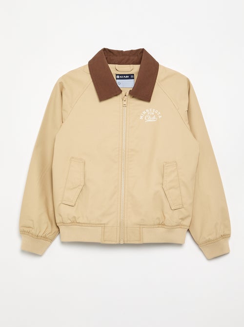 Blouson à ouverture zippée - Kiabi
