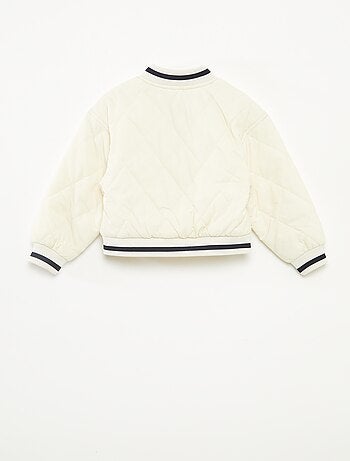 Blouson à pressions en matière quiltée