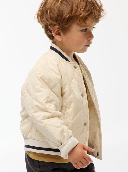 Blouson à pressions en matière quiltée - Kiabi