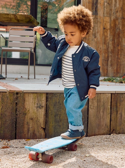 Blouson à pressions en matière quiltée - Kiabi