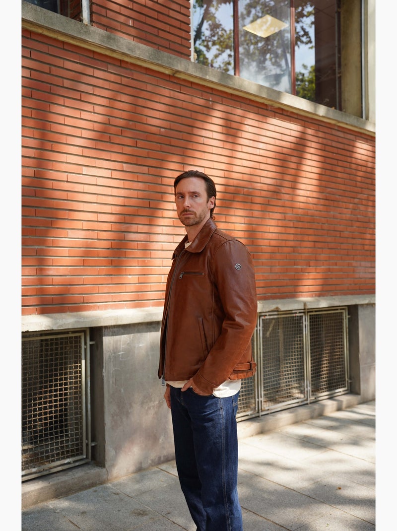 Blouson aaron crunch  redskins Marron - Kiabi