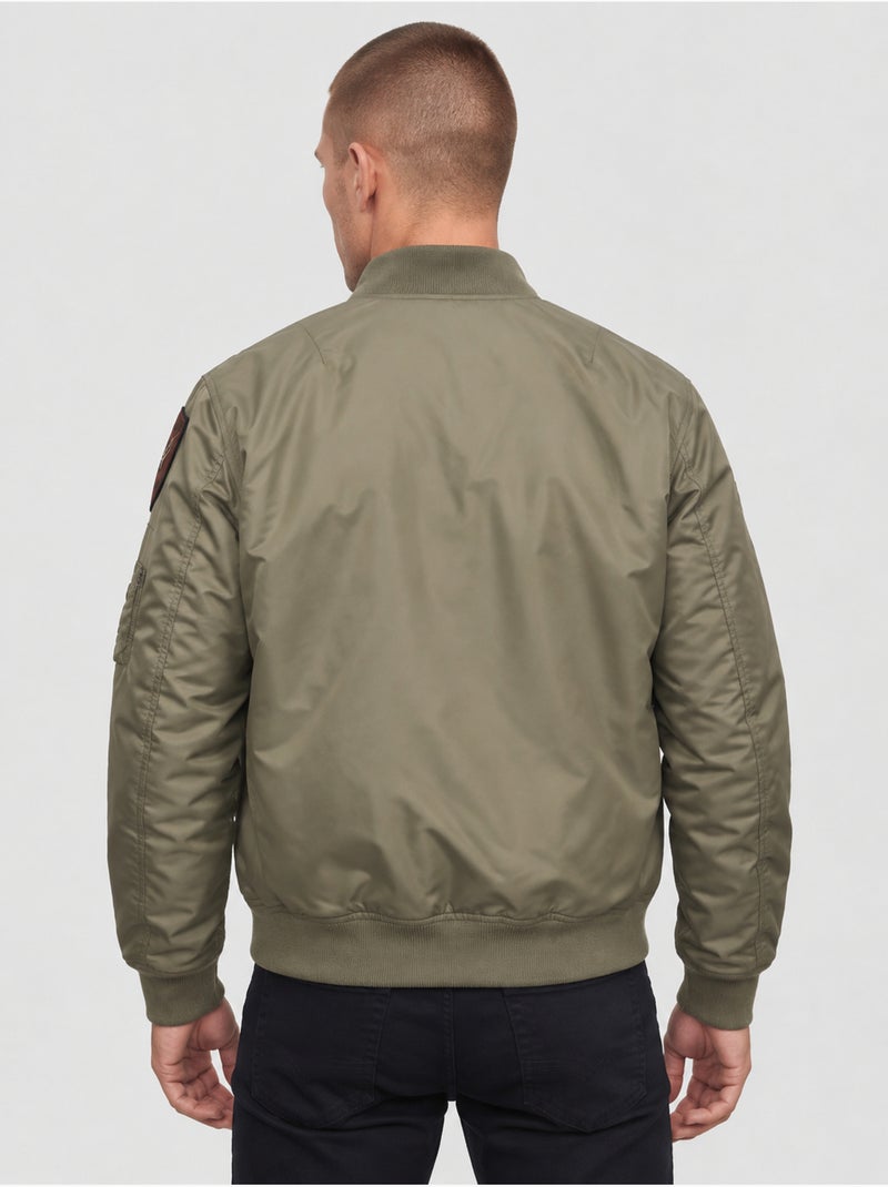 Blouson air force bombers  redskins Vert - Kiabi