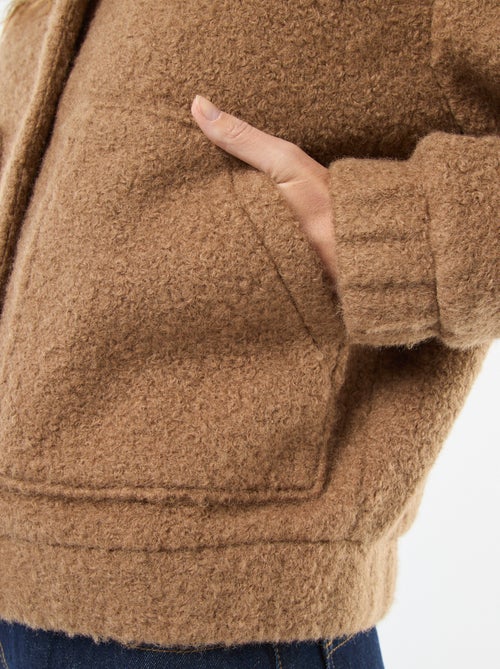 Blouson américain moutonné - Kiabi