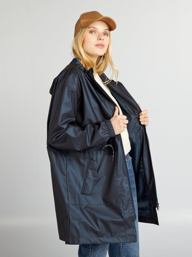 Blouson ample et déperlant Noir - Kiabi