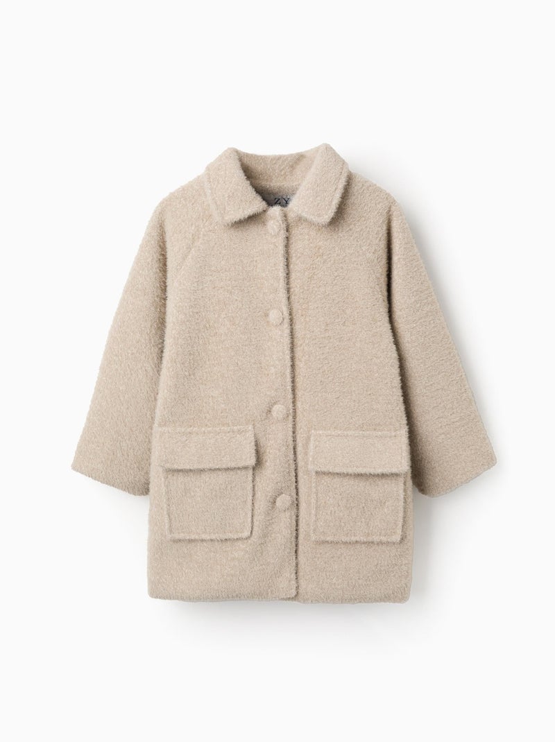 Blouson avec Boutons Beige - Kiabi