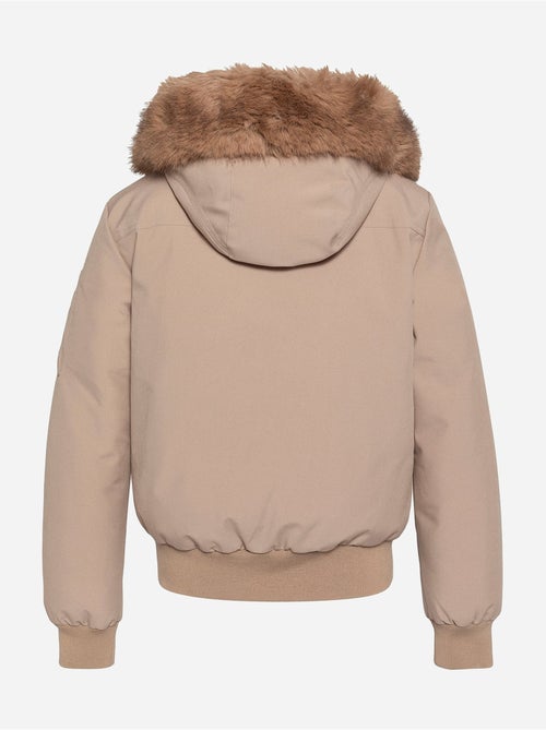Blouson avec capuche fourrée - schott - Kiabi Blouson avec capuche fourrée - schott - Kiabi