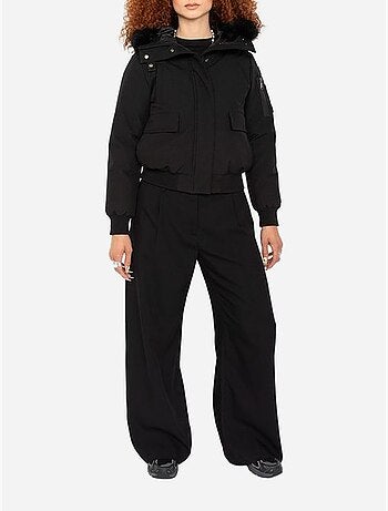 Blouson avec capuche fourrée - schott