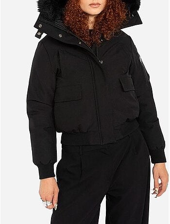 Blouson avec capuche fourrée - schott