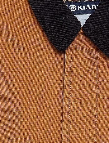 Blouson avec col contrasté en velours