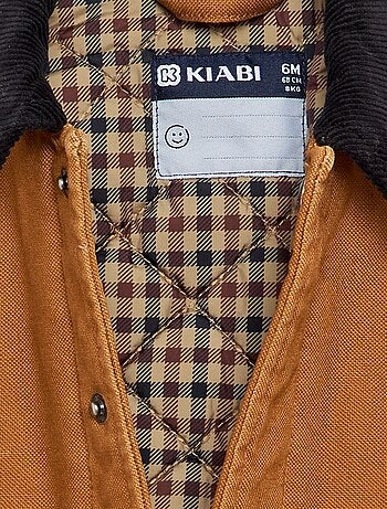 Blouson avec col contrasté en velours