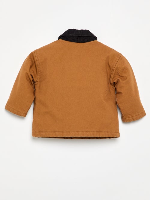 Blouson avec col contrasté en velours - Kiabi Blouson avec col contrasté en velours - Kiabi