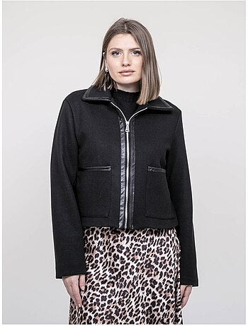 Blouson avec détails simili uzelle