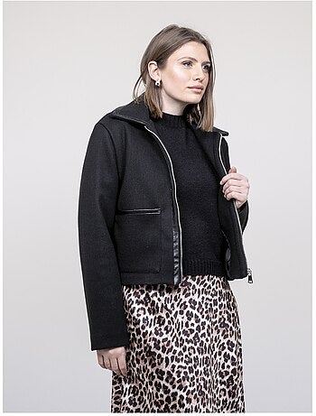 Blouson avec détails simili uzelle