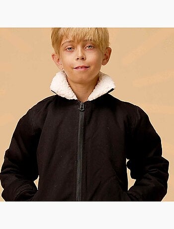 Blouson avec Doublure et Col en Fausse Fourrure TOP GUN - La Faute à Voltaire