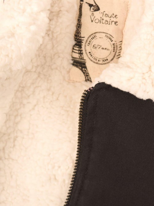 Blouson   avec Doublure et Col en Fausse Fourrure  TOP GUN - La Faute à Voltaire - Kiabi