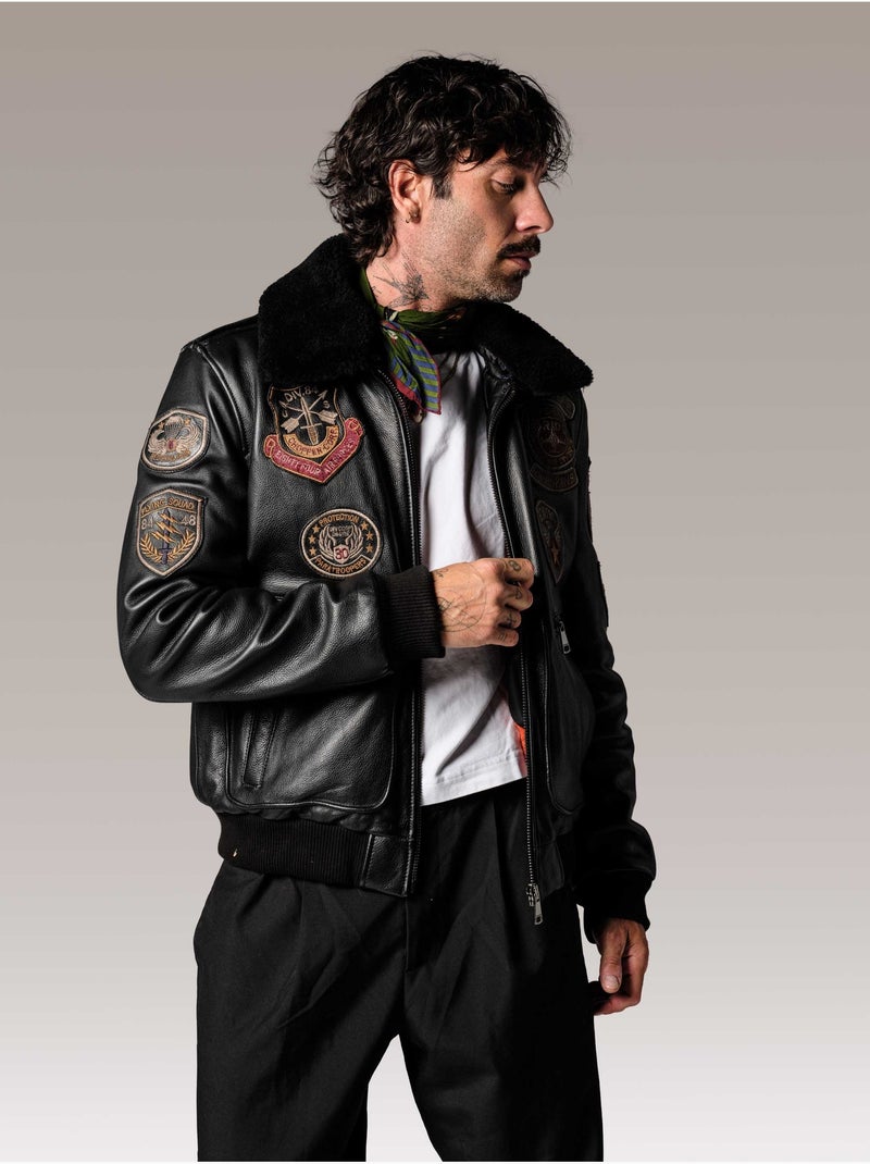 Blouson avia argus  redskins Noir - Kiabi