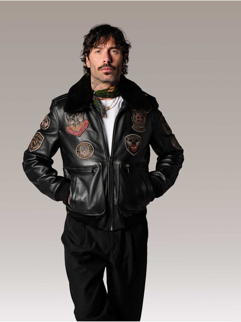 Blouson avia argus  redskins Noir - Kiabi