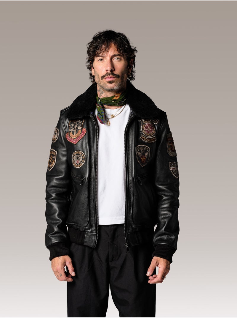 Blouson avia argus  redskins Noir - Kiabi