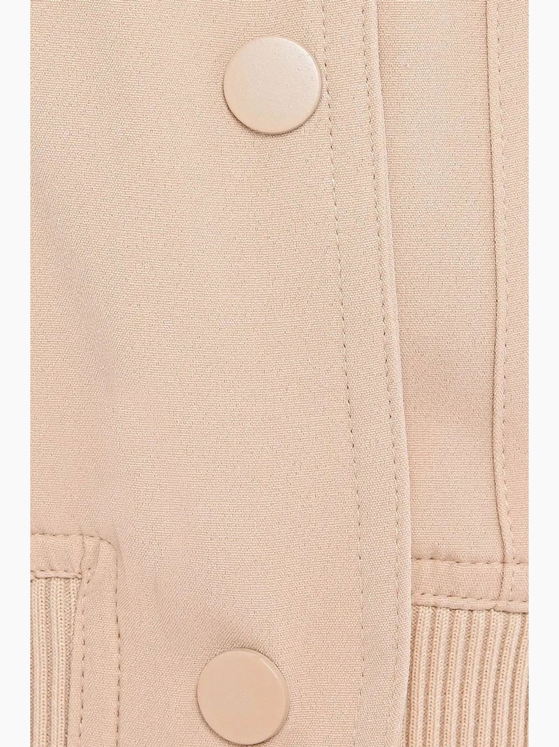 Blouson aviateur à col rond avec poche hiccup Beige naturel - Kiabi