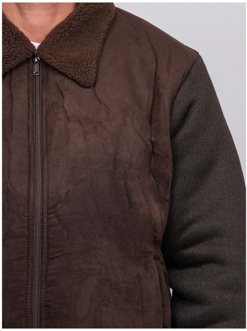 Blouson aviateur bi-matière zotofal - Kiabi Blouson aviateur bi-matière zotofal - Kiabi