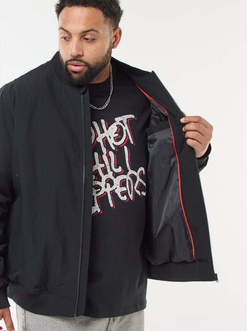 Blouson aviateur déperlant uni - Kiabi