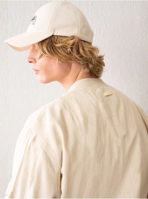 Blouson aviateur en coton avec fermeture éclair et poche giesto - Kiabi Blouson aviateur en coton avec fermeture éclair et poche giesto - Kiabi