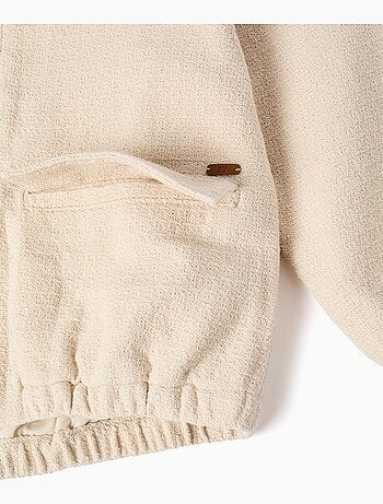 Blouson aviateur en coton avec poches à rabat