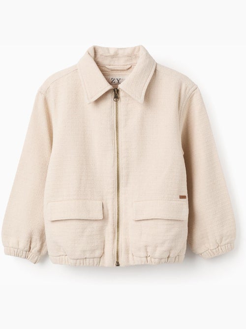 Blouson aviateur en coton avec poches à rabat - Kiabi