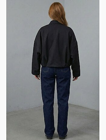 Blouson aviateur en gabardine avec fermeture éclair bdart