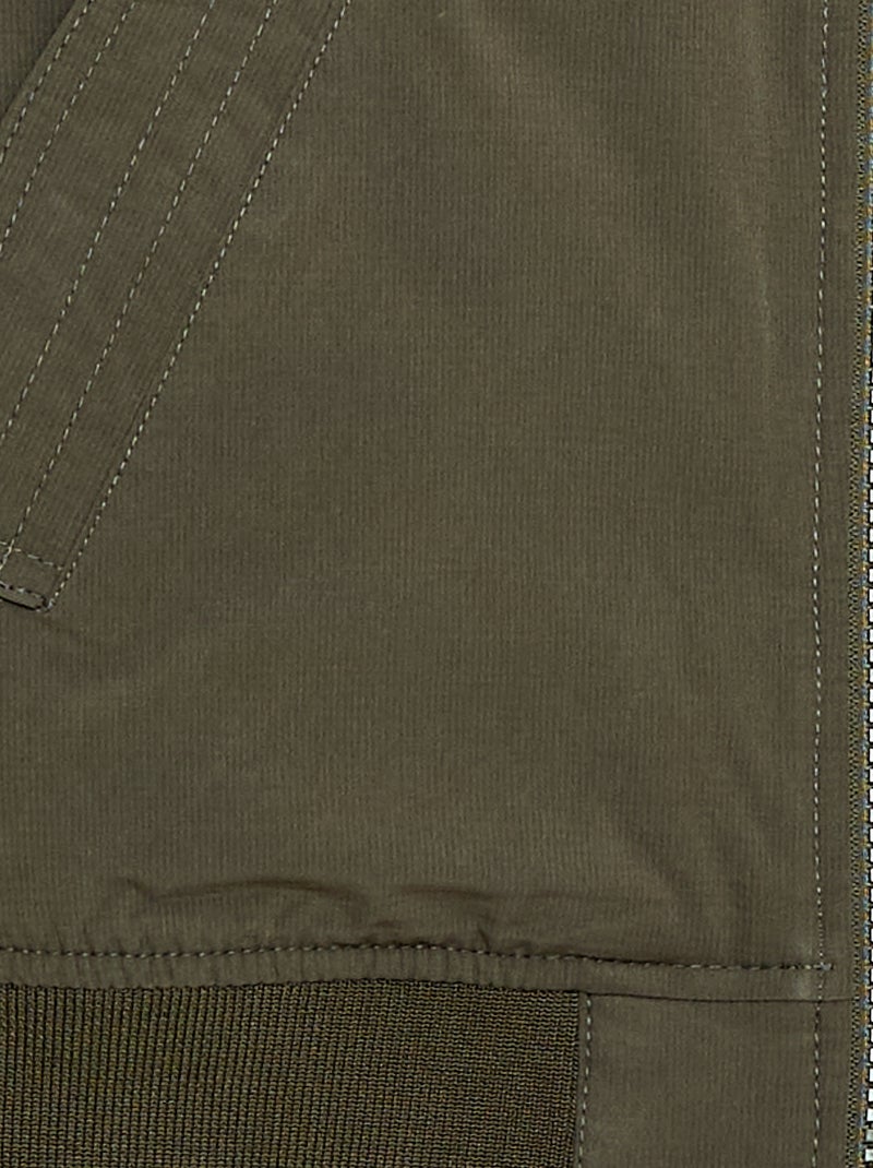 Blouson aviateur Kaki - Kiabi