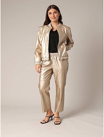 Blouson aviateur métallisé 'deeluxe'