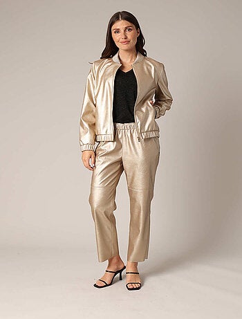 Blouson aviateur métallisé 'Deeluxe'
