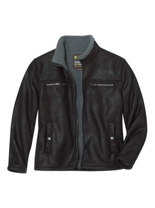 Blouson Aviateur Suédine Fourré Sherpa  - Atlas For Men