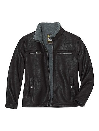 Blouson Aviateur Suédine Fourré Sherpa - ATLAS FOR MEN