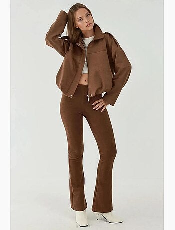 Blouson aviateur texturé avec col de veste hiccup