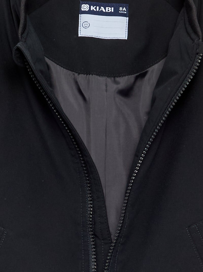 Blouson aviateur uni Noir - Kiabi
