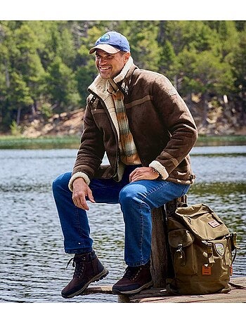 Blouson bombardier suédine et sherpa - atlas for men