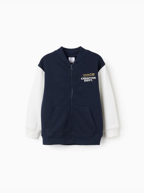 Blouson bomber avec imprimé sur la poitrine - Kiabi Blouson bomber avec imprimé sur la poitrine - Kiabi