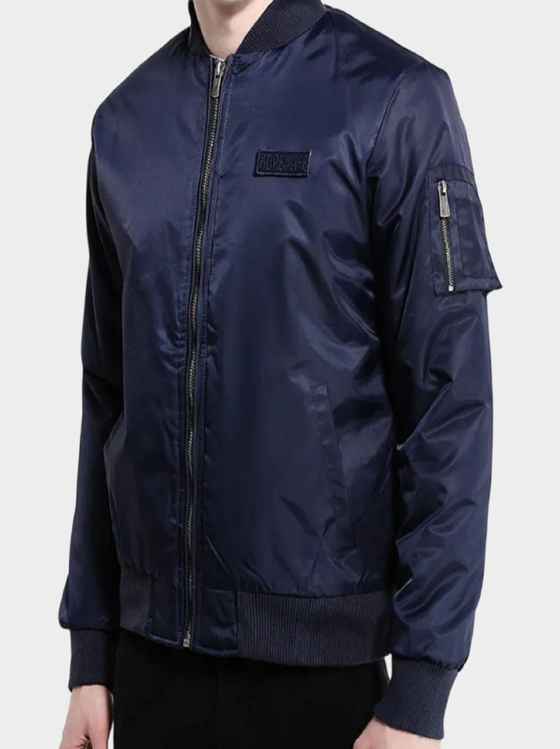 Blouson bomber Bleu marine - Kiabi