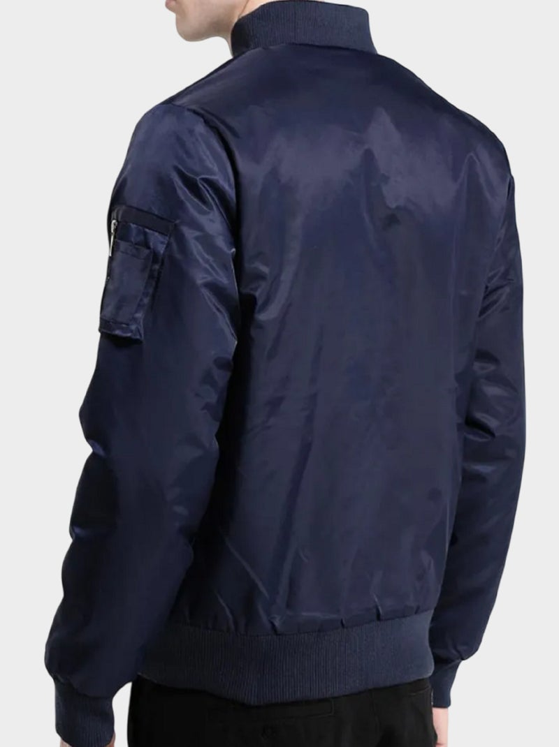 Blouson bomber Bleu marine - Kiabi