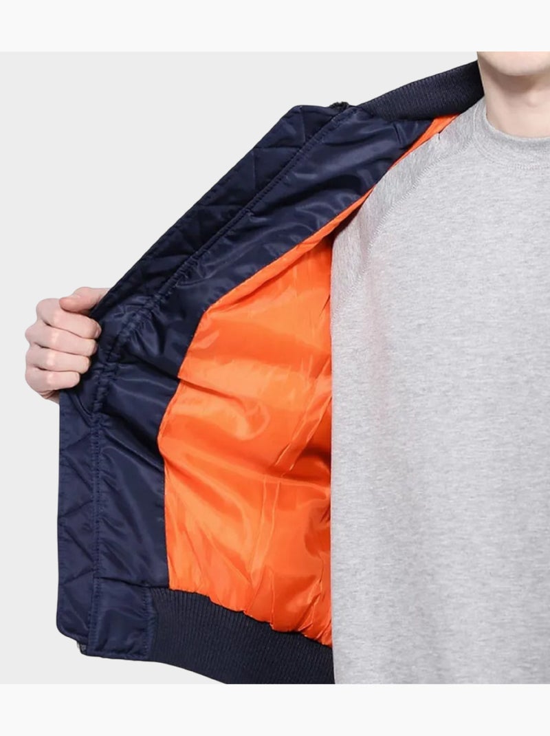 Blouson bomber Bleu marine - Kiabi